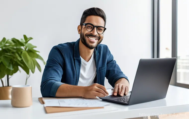 국세청 홈택스 활용법 - **Prompt 1: Effortless e-CAC Access for a Brazilian Citizen**
"A diverse Brazilian adult, wearin...