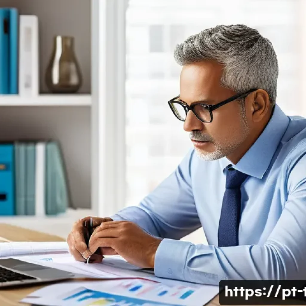소득공제 가능한 보험 - A professional Brazilian middle-aged man sitting at a modern home office desk, reviewing life insura...
