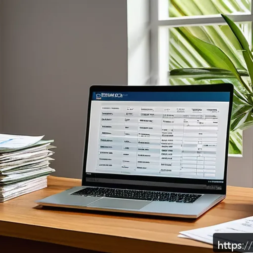외국인 소득세 신고 요령 - A tidy home office scene in Brazil, featuring a desk with organized Brazilian tax documents such as ...