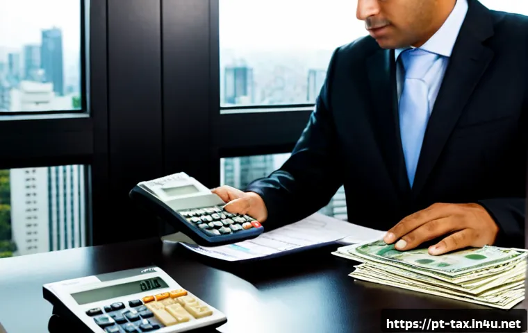 Home 17 법인세율 변화 추이 - Photorealistic Brazilian corporate finance scene, a business owner in a modern São Paulo office revi...